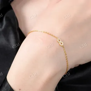 0.075CTW Natural Diamond Infinity Bracelet