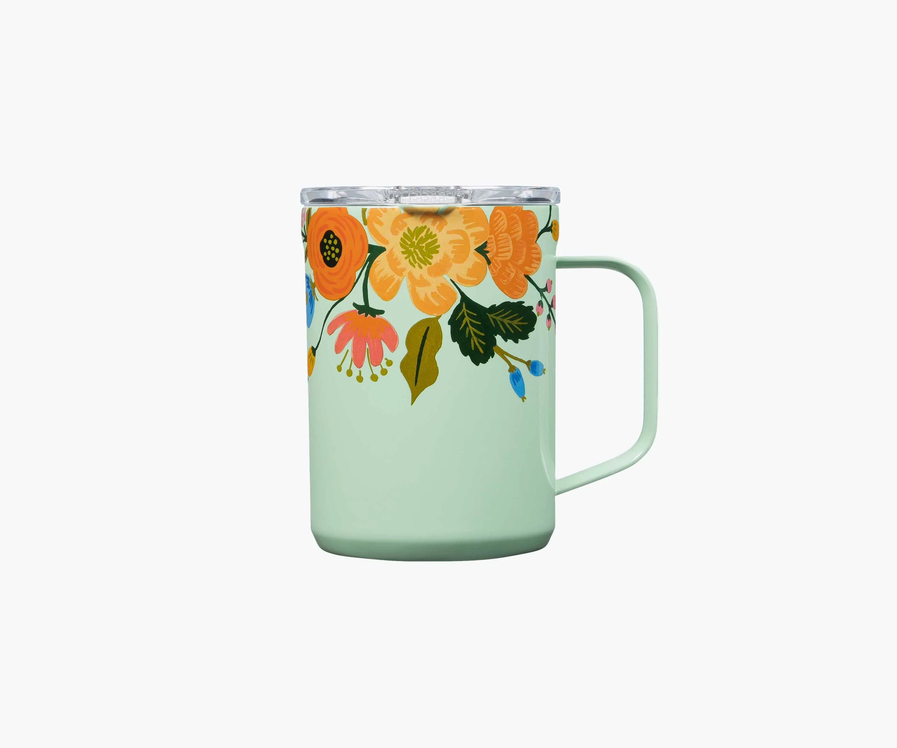 16 oz. Coffee Mug - Lively Floral Mint