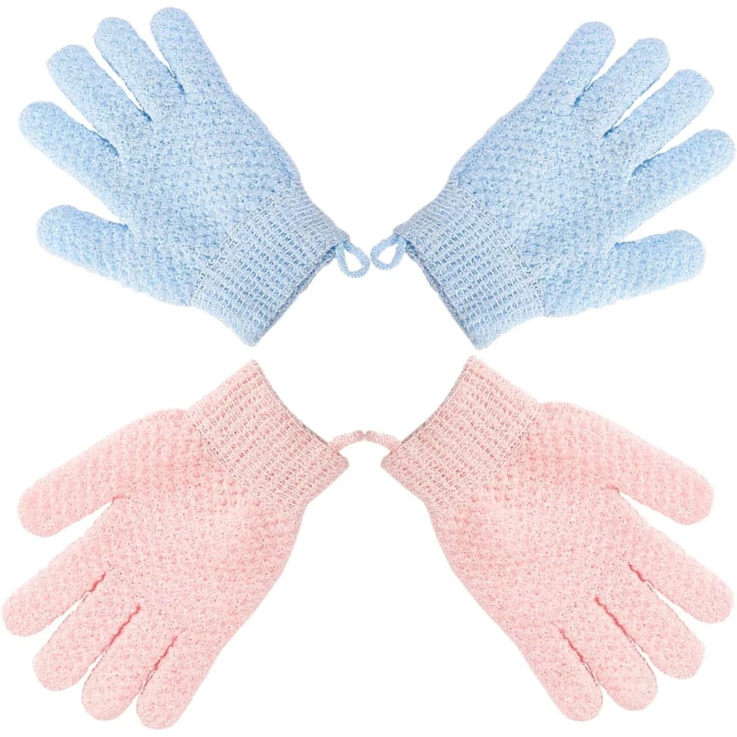 2-Pair: Exfoliating Bath Gloves