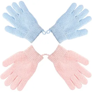 2-Pair: Exfoliating Bath Gloves