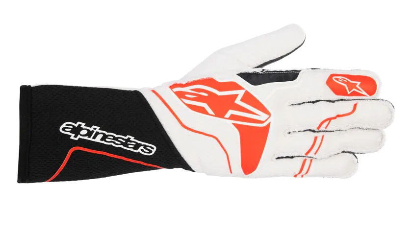 ALPINESTARS 3550123_123_3XL Auto racing gloves Tech-1 ZX V3 Black / White / Red, Size 3XL