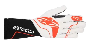 ALPINESTARS 3550123_123_3XL Auto racing gloves Tech-1 ZX V3 Black / White / Red, Size 3XL