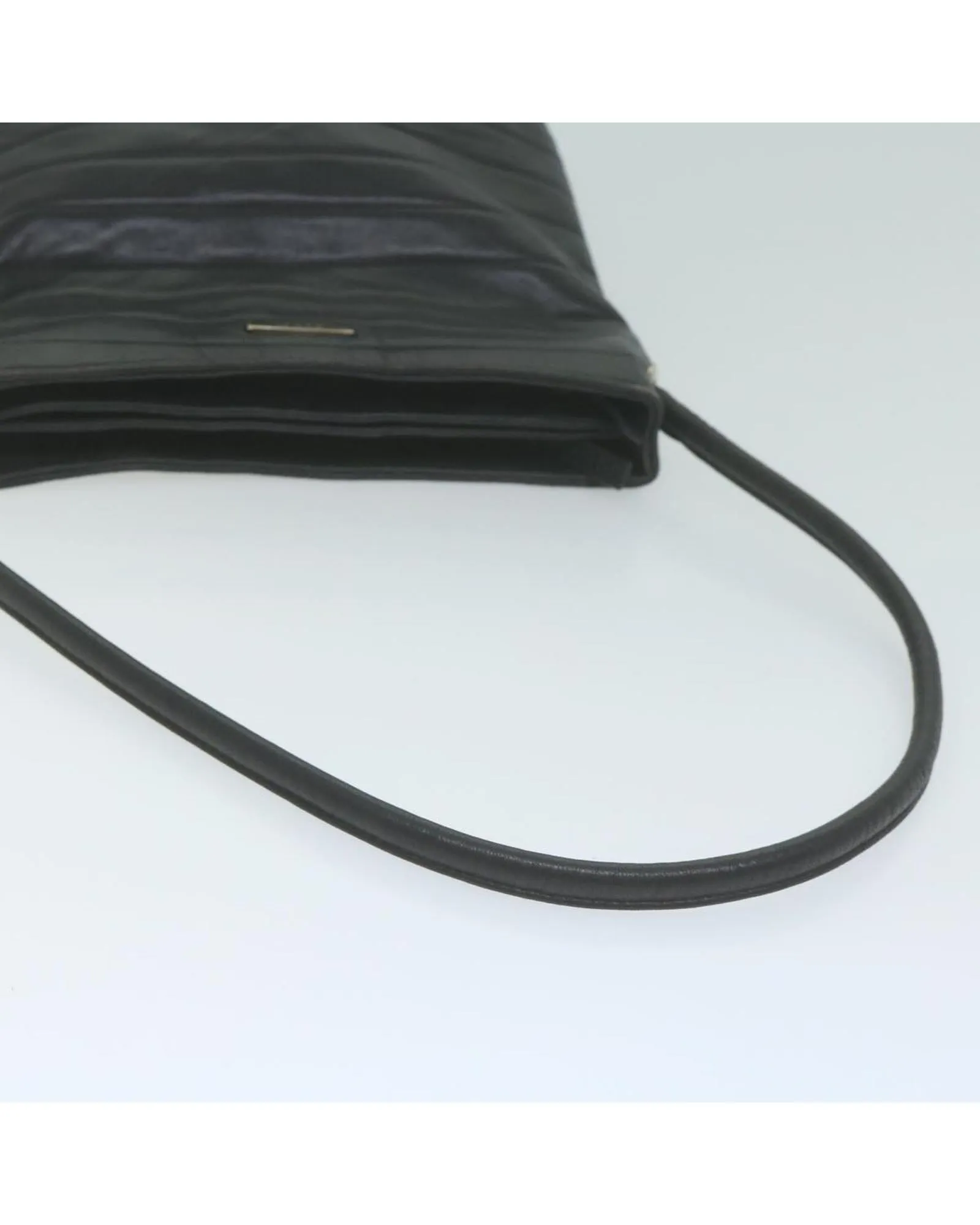 Authentic Black Leather Shoulder Bag by Gucci