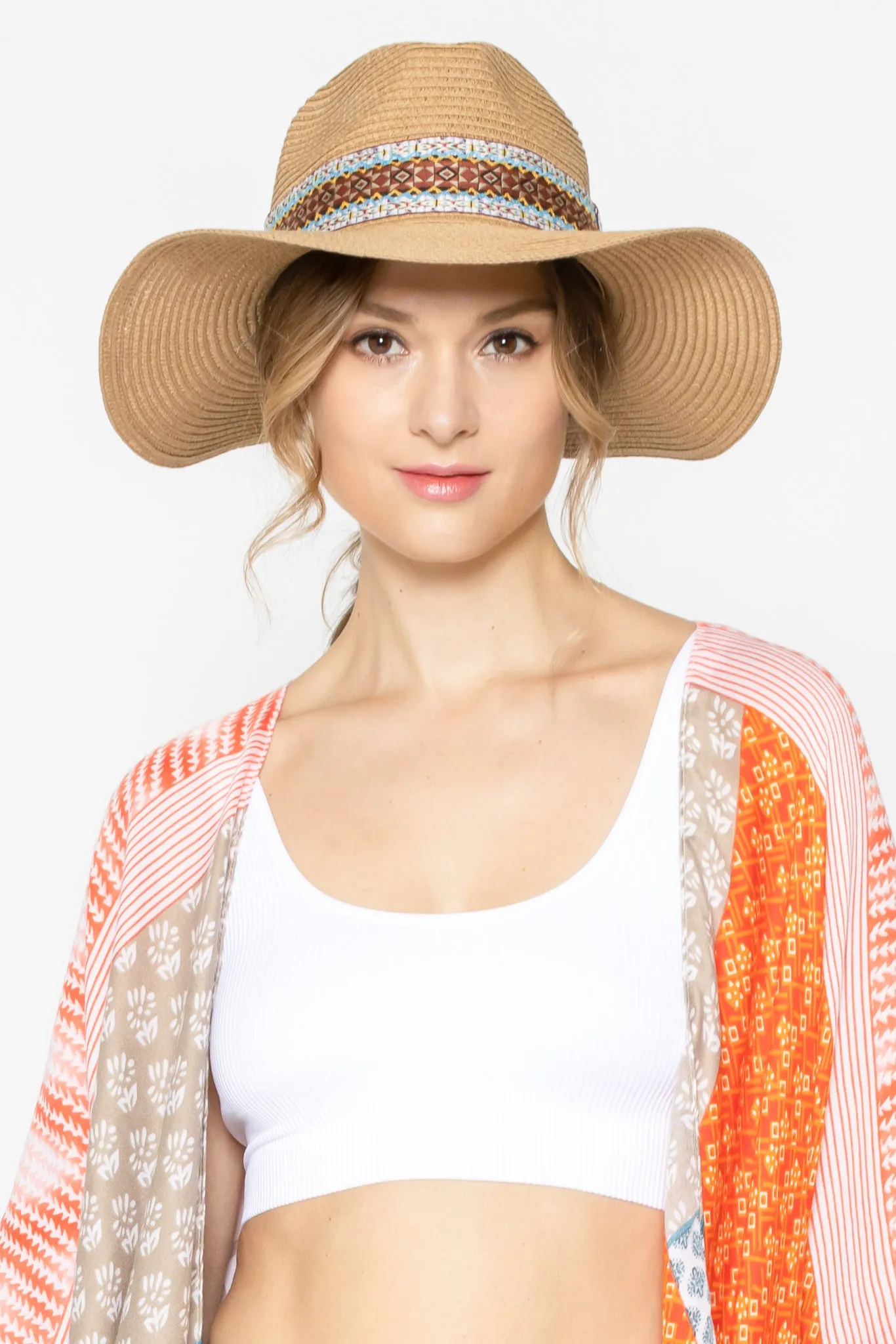 Aztec Band Panama Hat