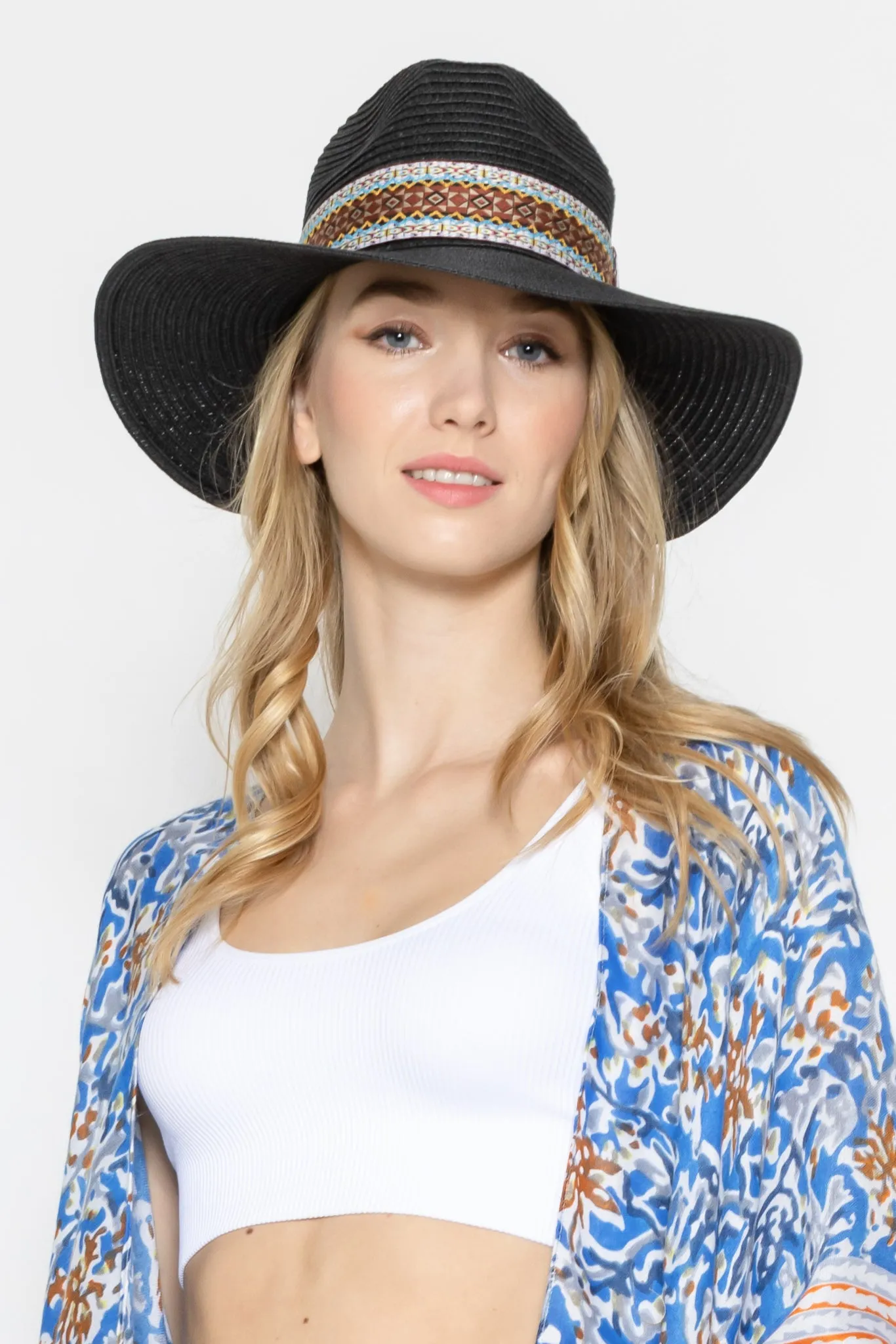 Aztec Band Panama Hat