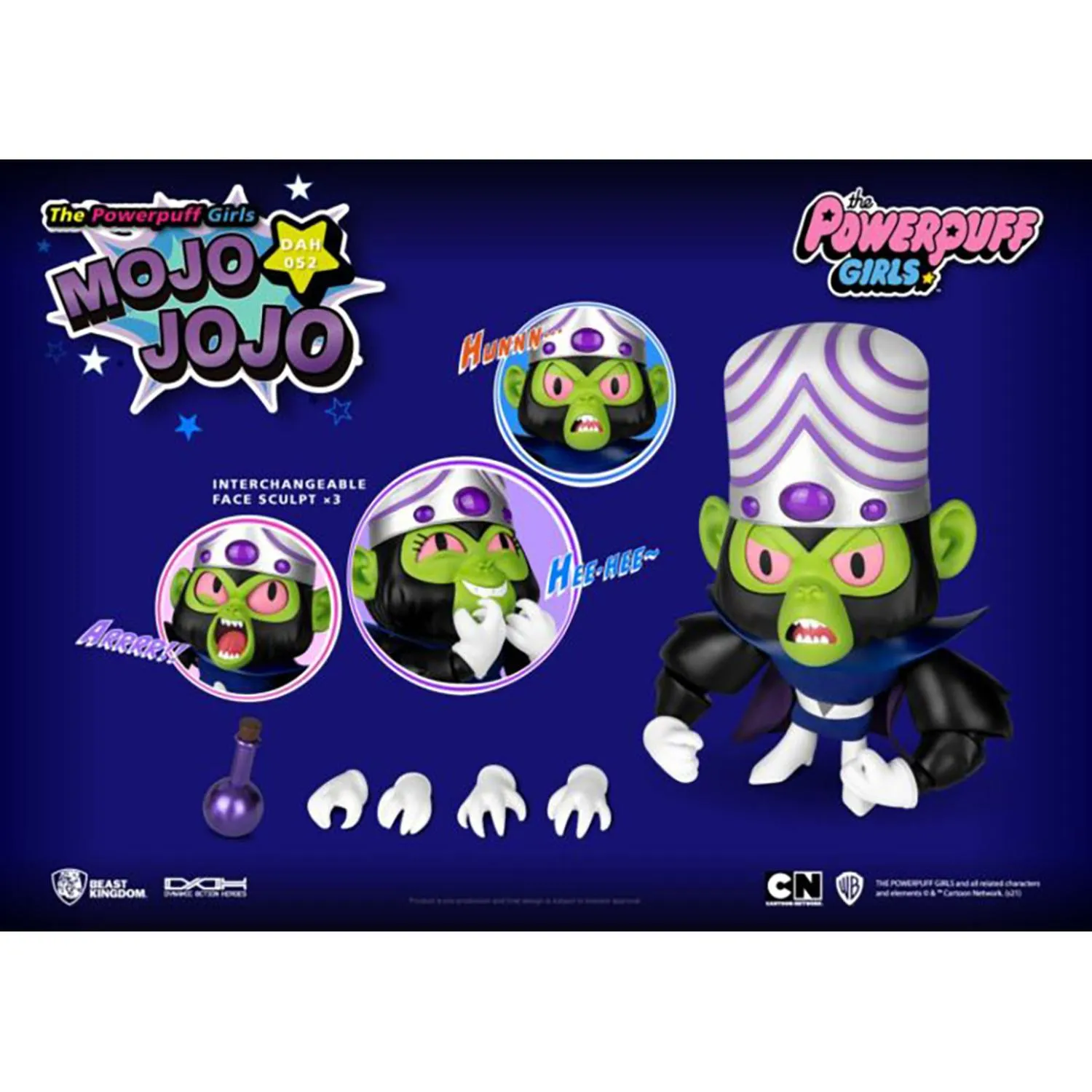 Beast Kingdom Figura Articulada Mojo Jojo Las Chicas Superpoderosas