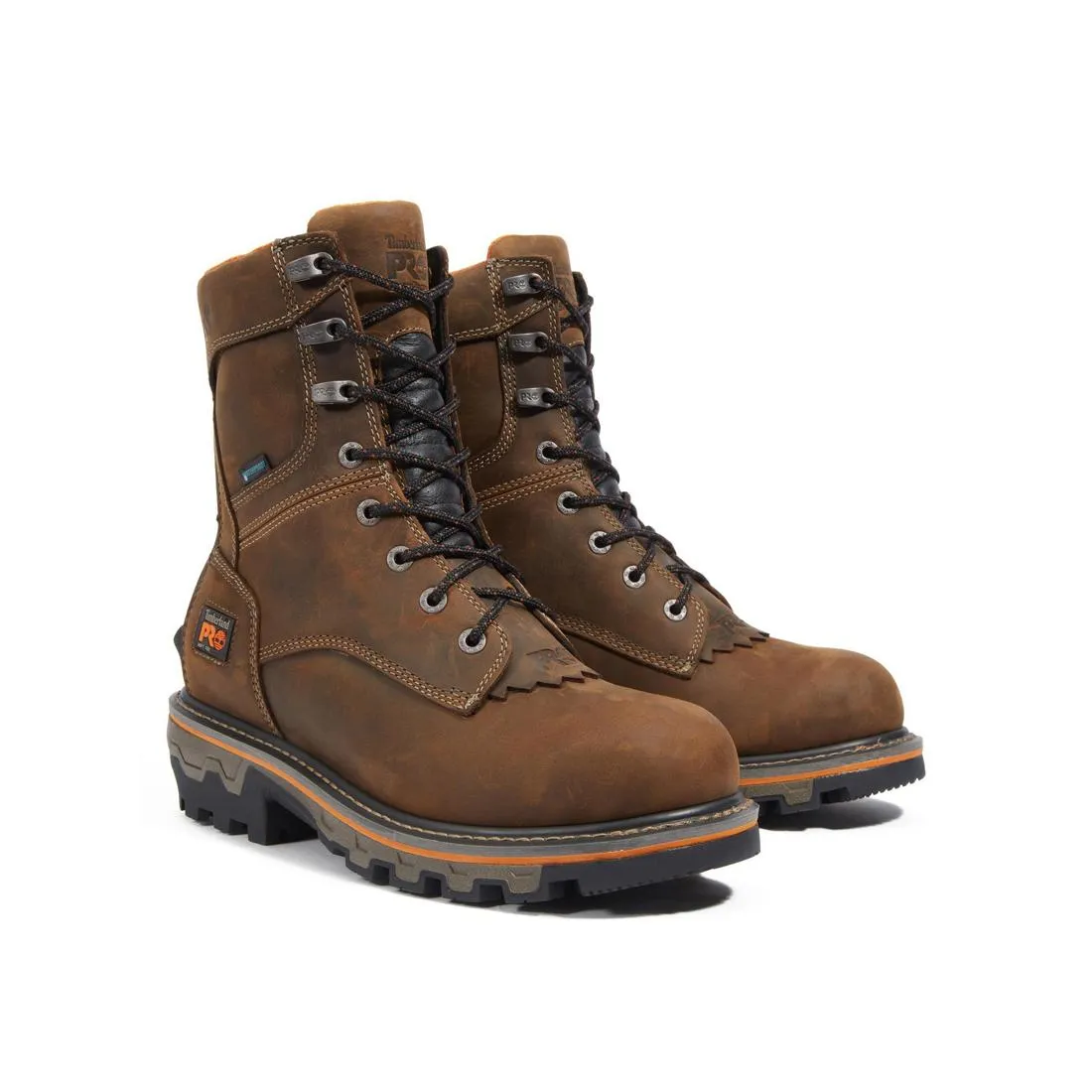 Boondock HD 8 Inch Soft Toe Waterproof Logger Boot Brown