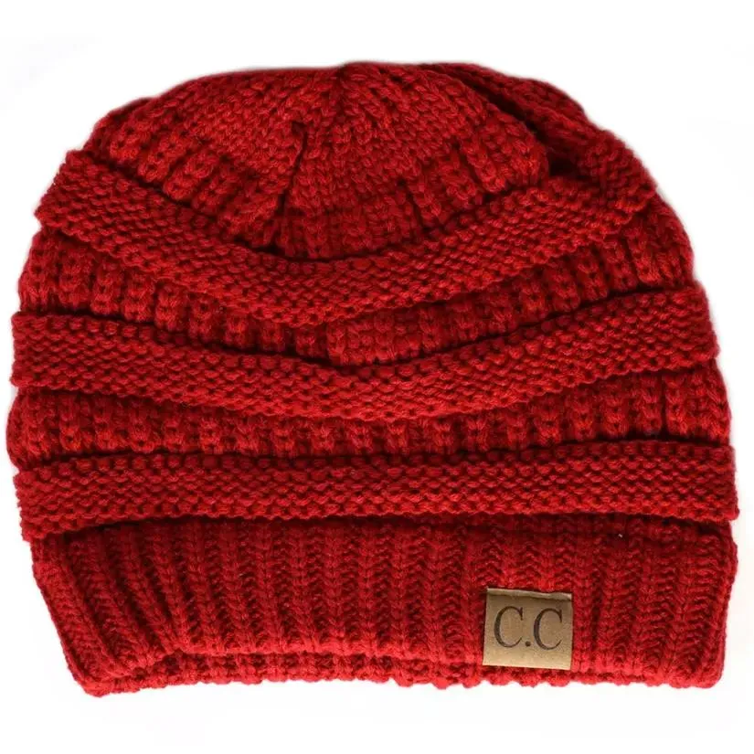 Cheveux Corp. Women's Solid Classic CC Beanie