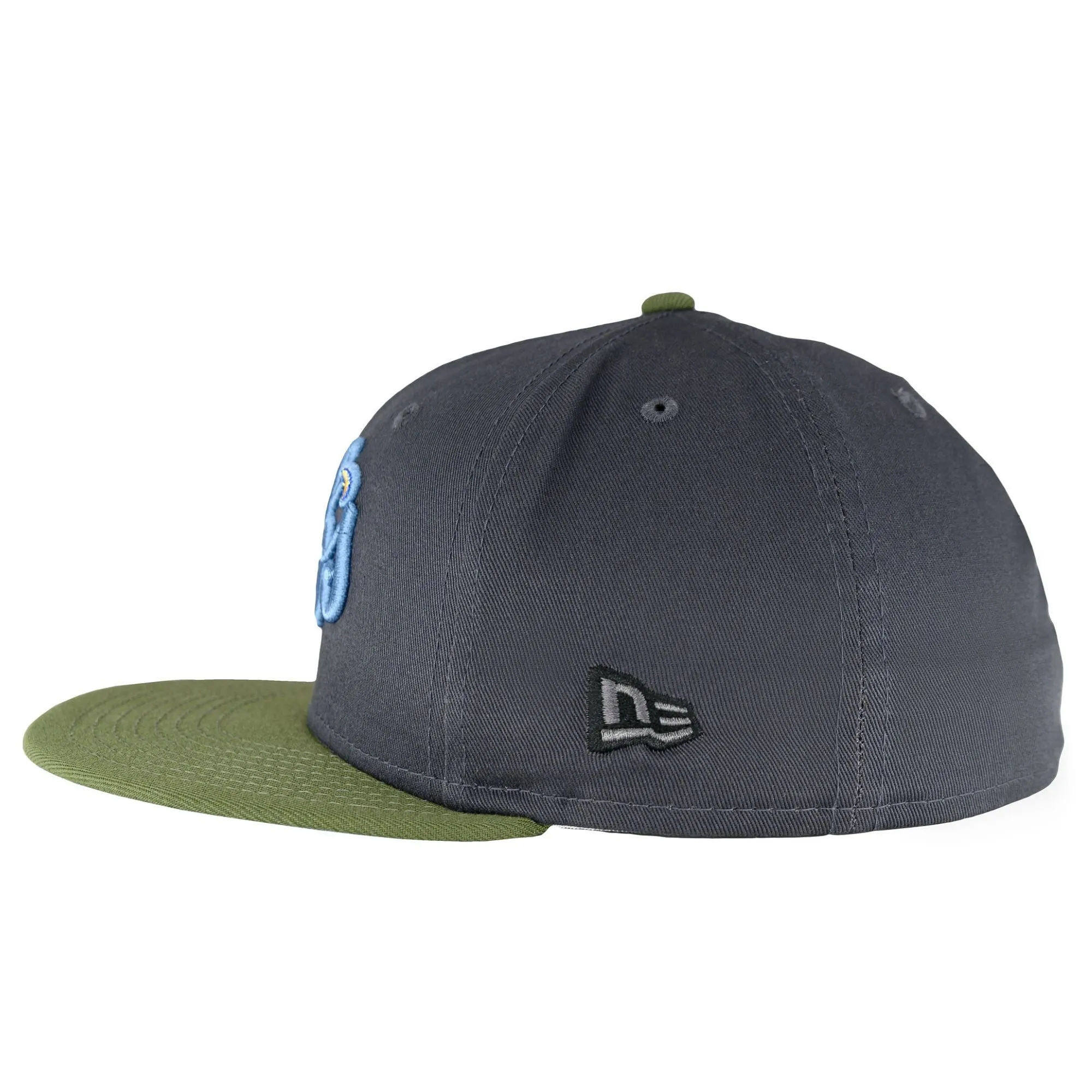 Chicago Cubs Graphite Olive Birdseye Blue New Era 59FIFTY Fitted Hat