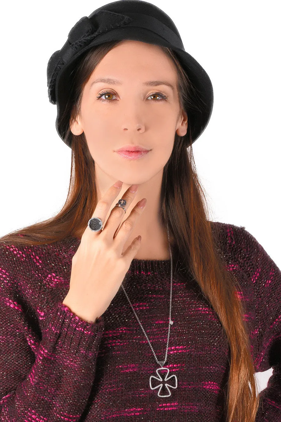 COCO Black Cloche Hat