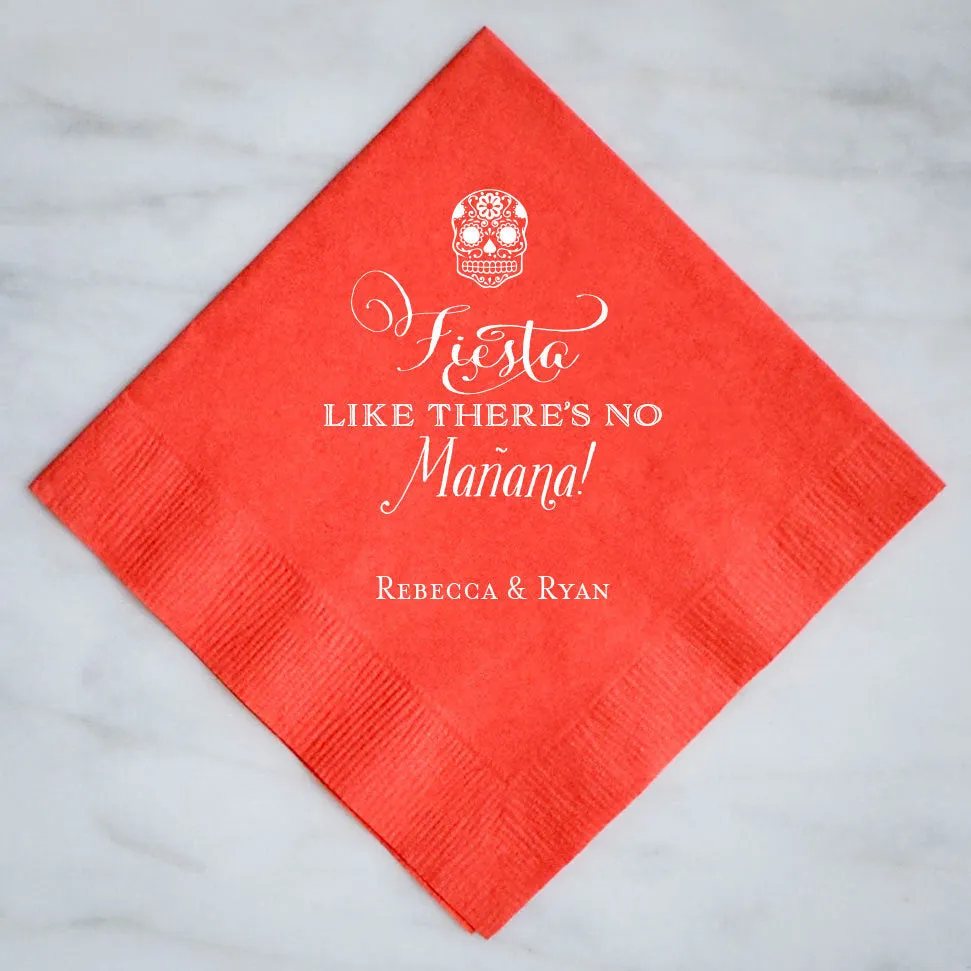 Custom Mexican Fiesta Party Napkins