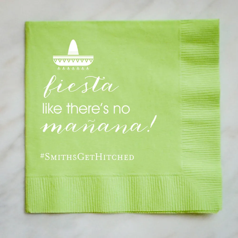 Custom Mexican Fiesta Party Napkins