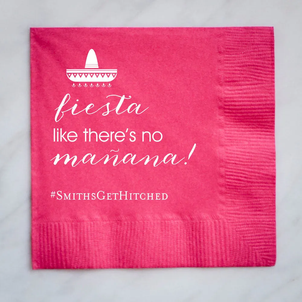 Custom Mexican Fiesta Party Napkins