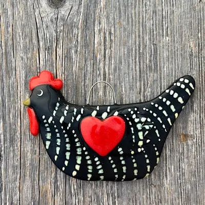 Cute Chicken Christmas Ornament