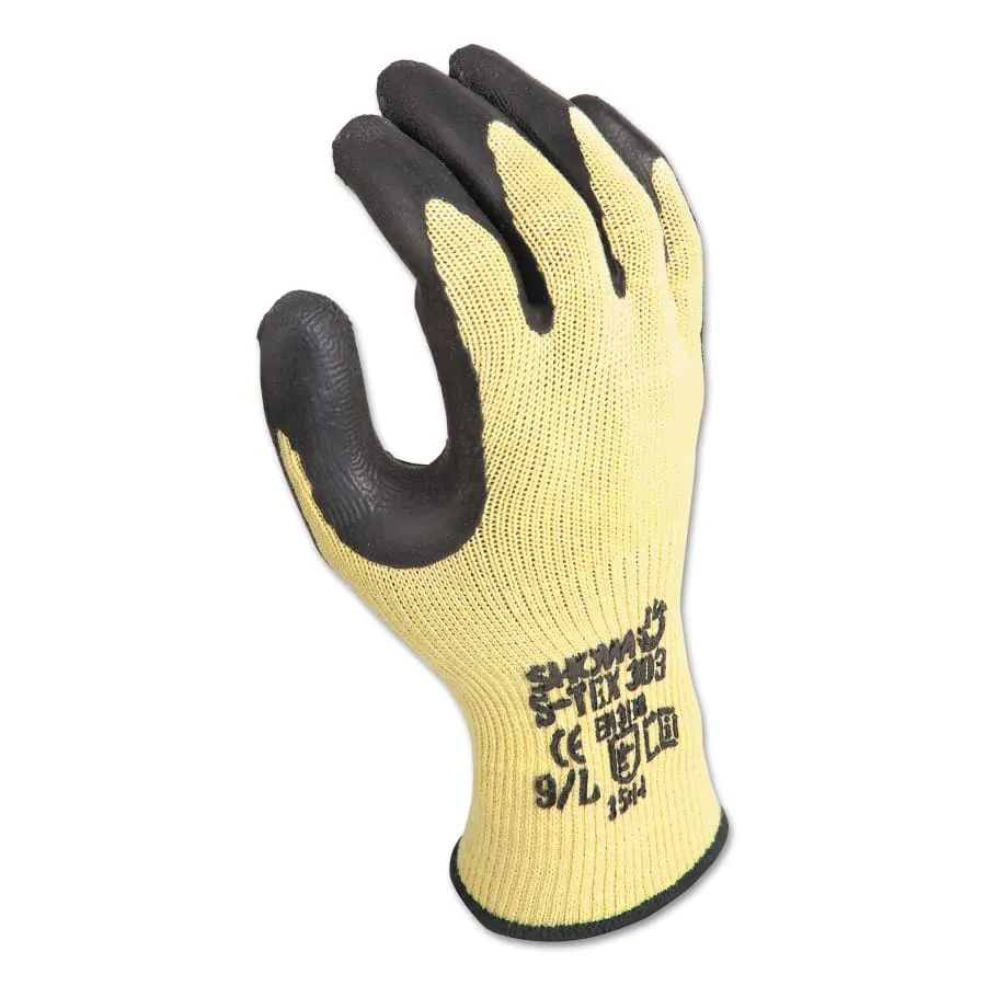 DISP ER PALM COATING - YELLOW/BLACK CO DZ6 - S-Tex303 Gloves, Yellow/Black