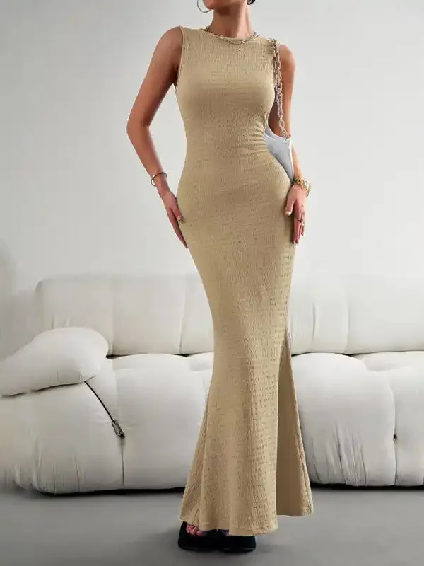 Fashion Women’s New Sexy Elegant Slim Vest Knitted Dress