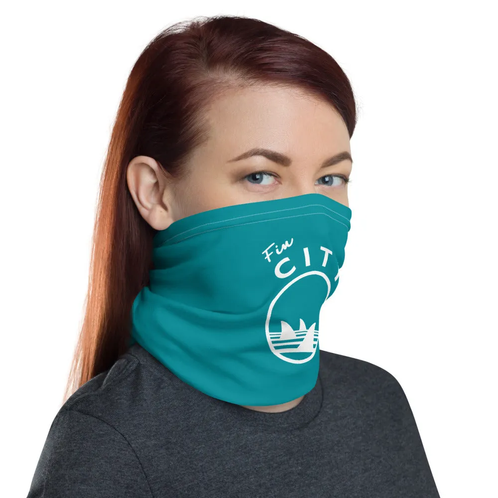 Fin City - Teal Neck Gaiter