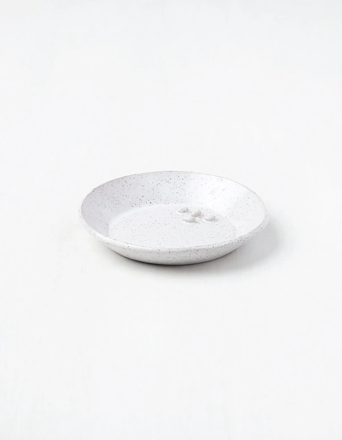 Happy Moon Speckled Ring Dish