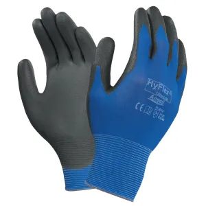 Hyflex® 11-618 Polyurethane Palm Coated Gloves - HYFLEX 11618 GNL PUR W/18 GA NYLN LNR