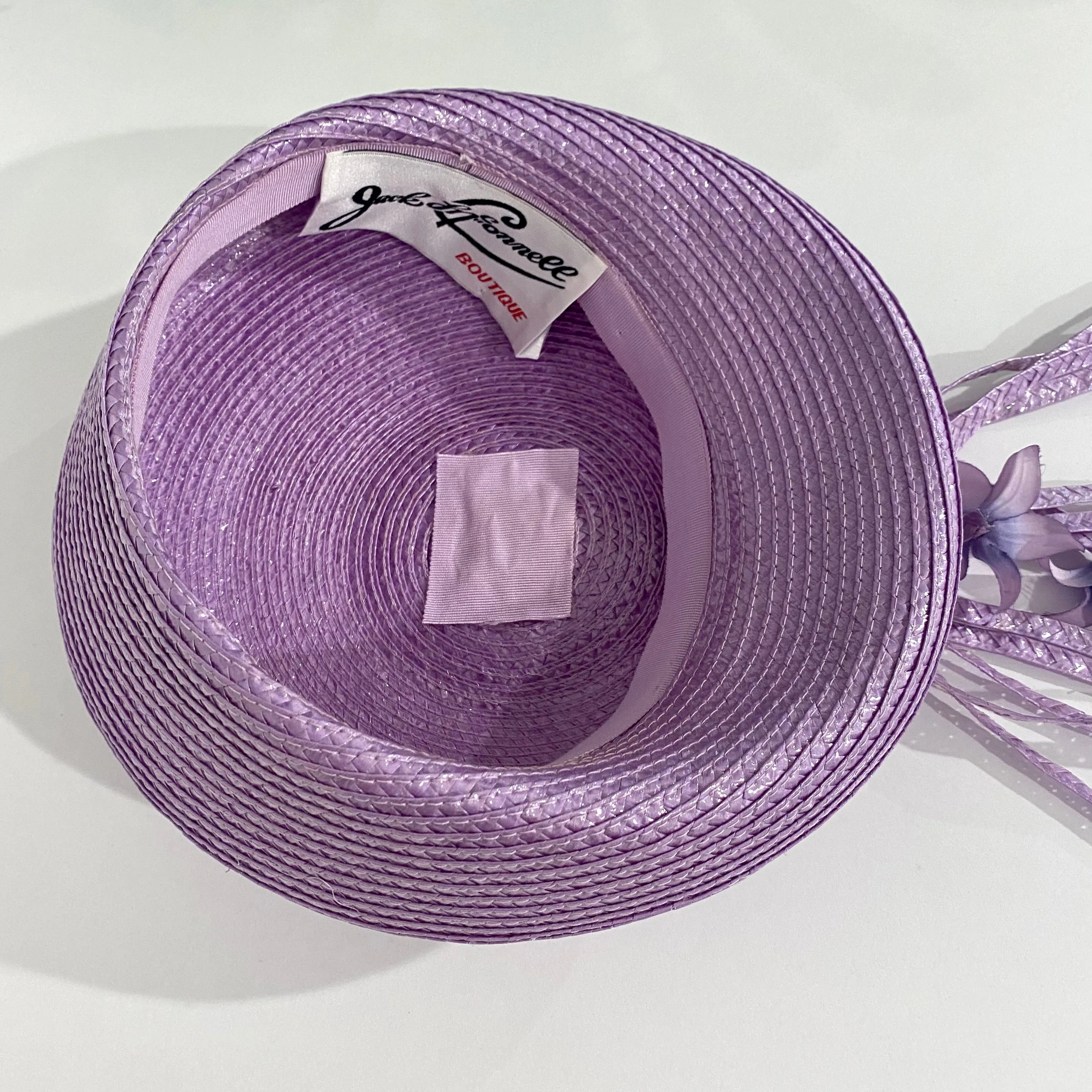 Jack McConnell Vintage Lavender Flower Hat