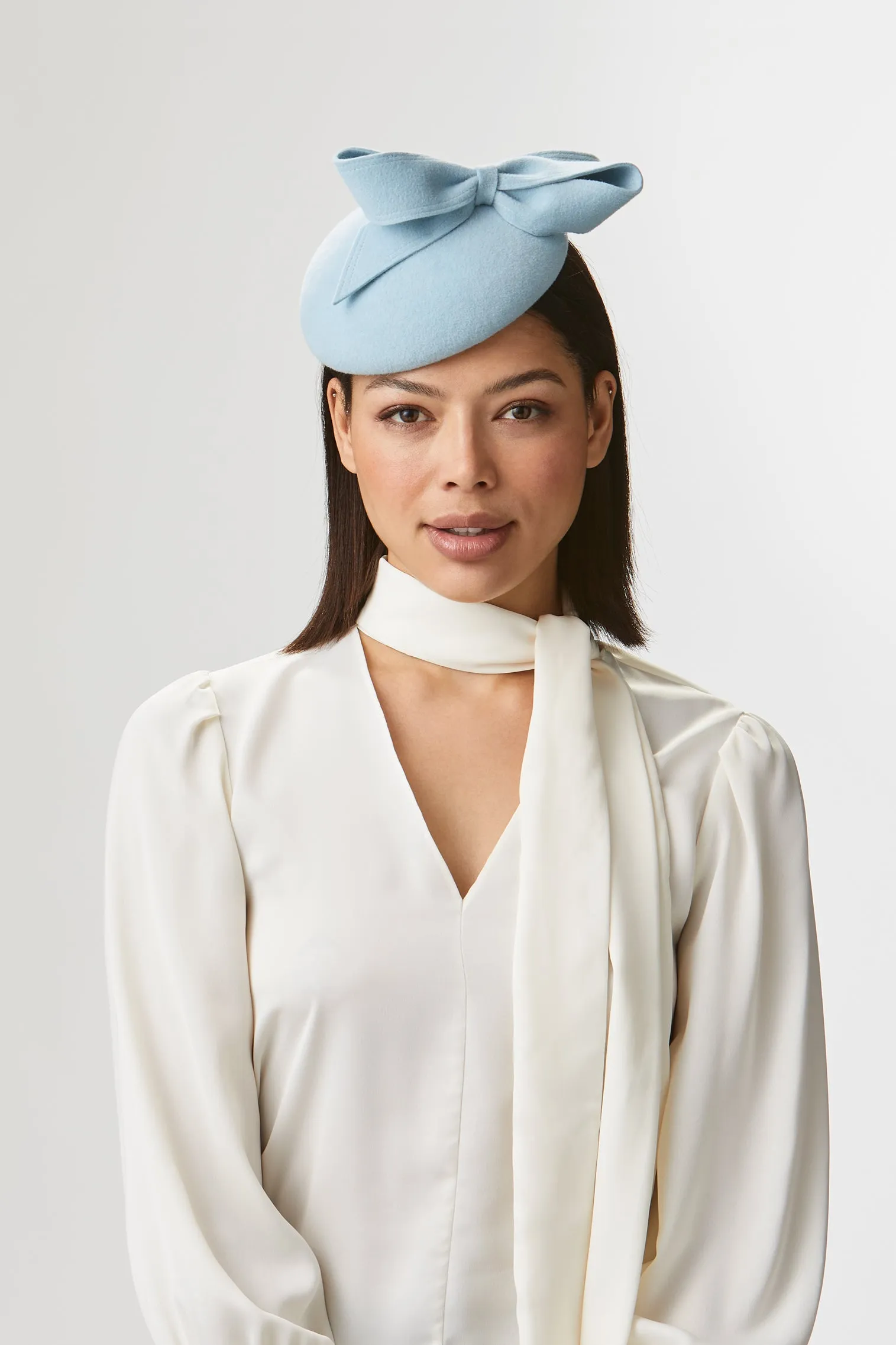 Lana Light Blue Button Hat