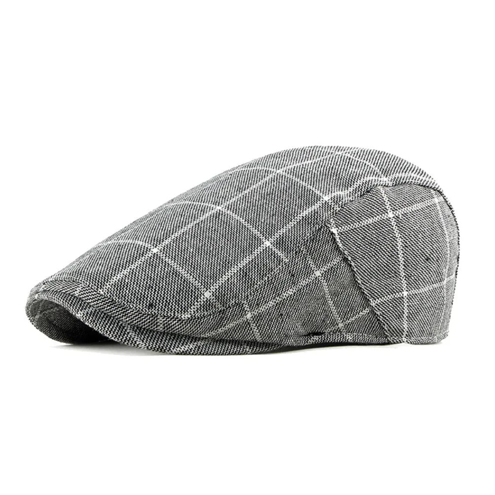 Men¡¯s Newsboy Gatsby Cotton Hat Cabbie Driving Hunting Flat Cap YZ30110