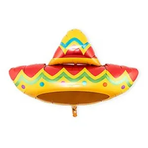 MYLAR FOIL HELIUM PARTY BALLOON DECORATION - FIESTA SOMBRERO