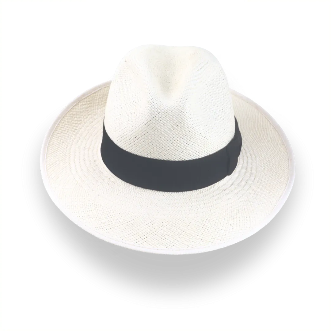 Off-White Mens Panama Fedora Hat in Toquilla Straw | The Equator