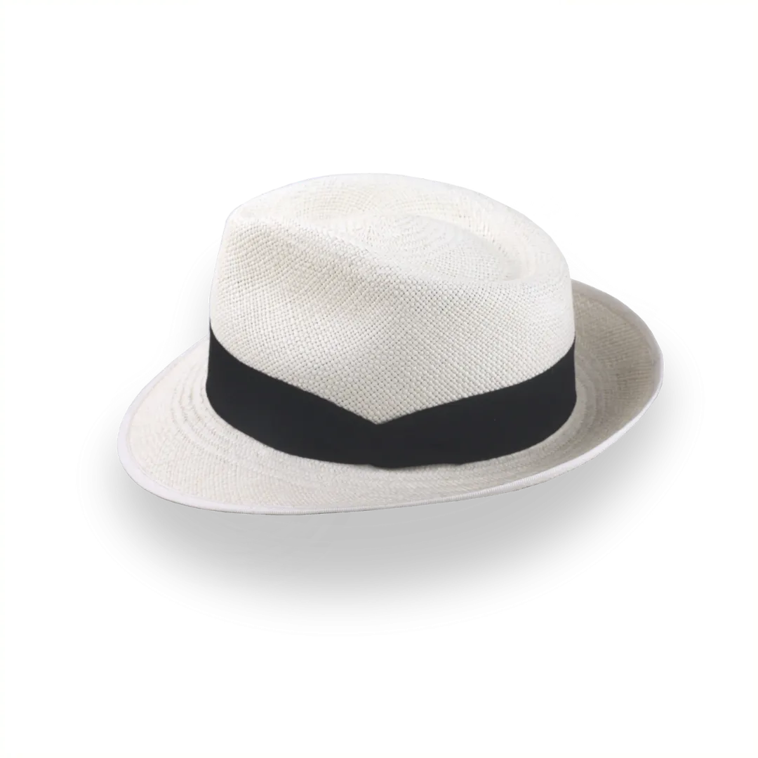 Off-White Trilby Panama Fedora Hat in Toquilla Straw | The Viento