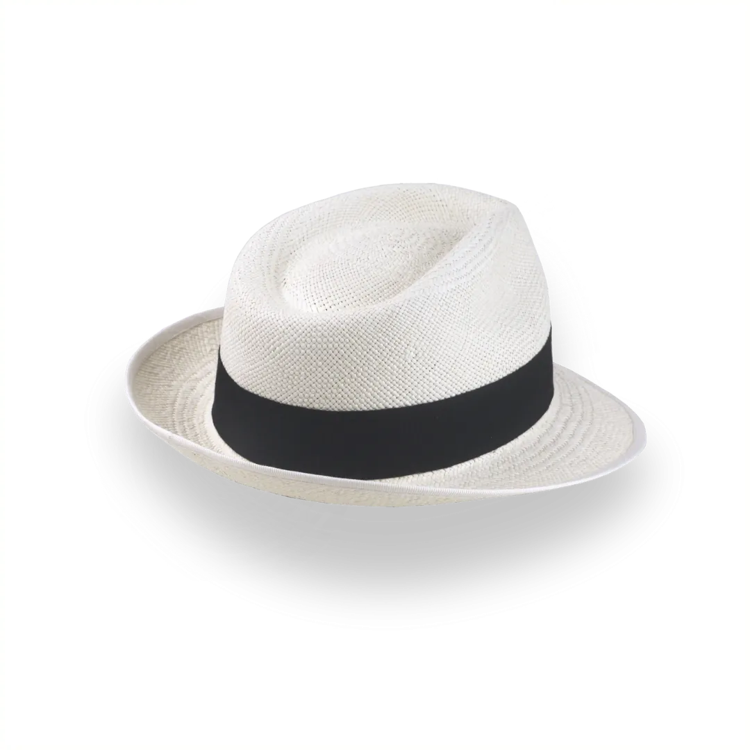 Off-White Trilby Panama Fedora Hat in Toquilla Straw | The Viento