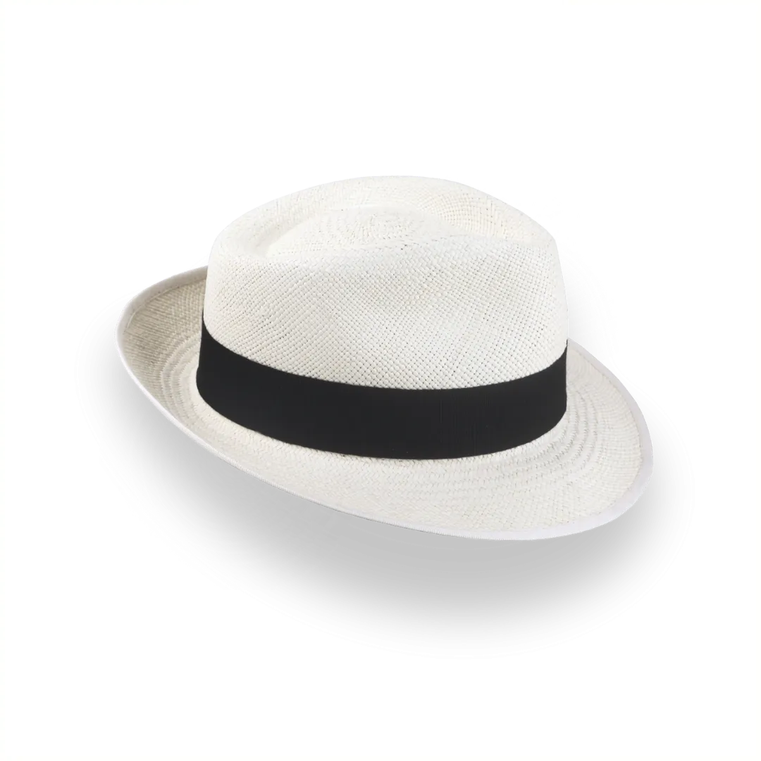 Off-White Trilby Panama Fedora Hat in Toquilla Straw | The Viento