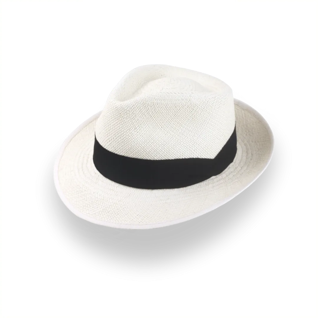 Off-White Trilby Panama Fedora Hat in Toquilla Straw | The Viento