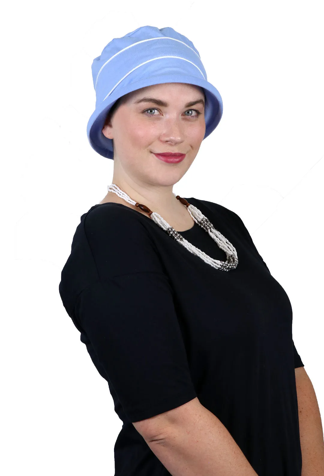 Pippin Cotton Cloche Hat Chemo Headwear for Women 50  UPF Sun Protection