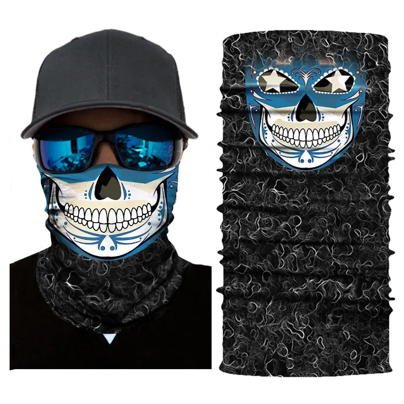 Printed Sunscreen Dustproof Cartoon Cycling Mask for Men and Women