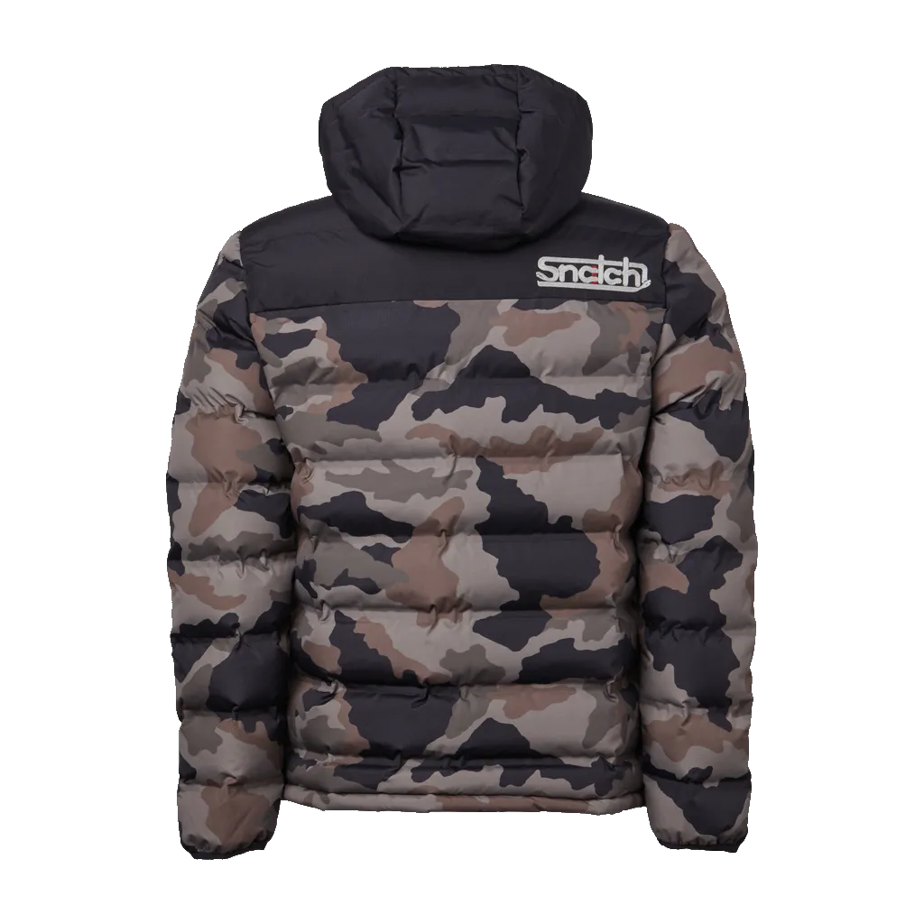 Puffer Jacket Wide Camo Army