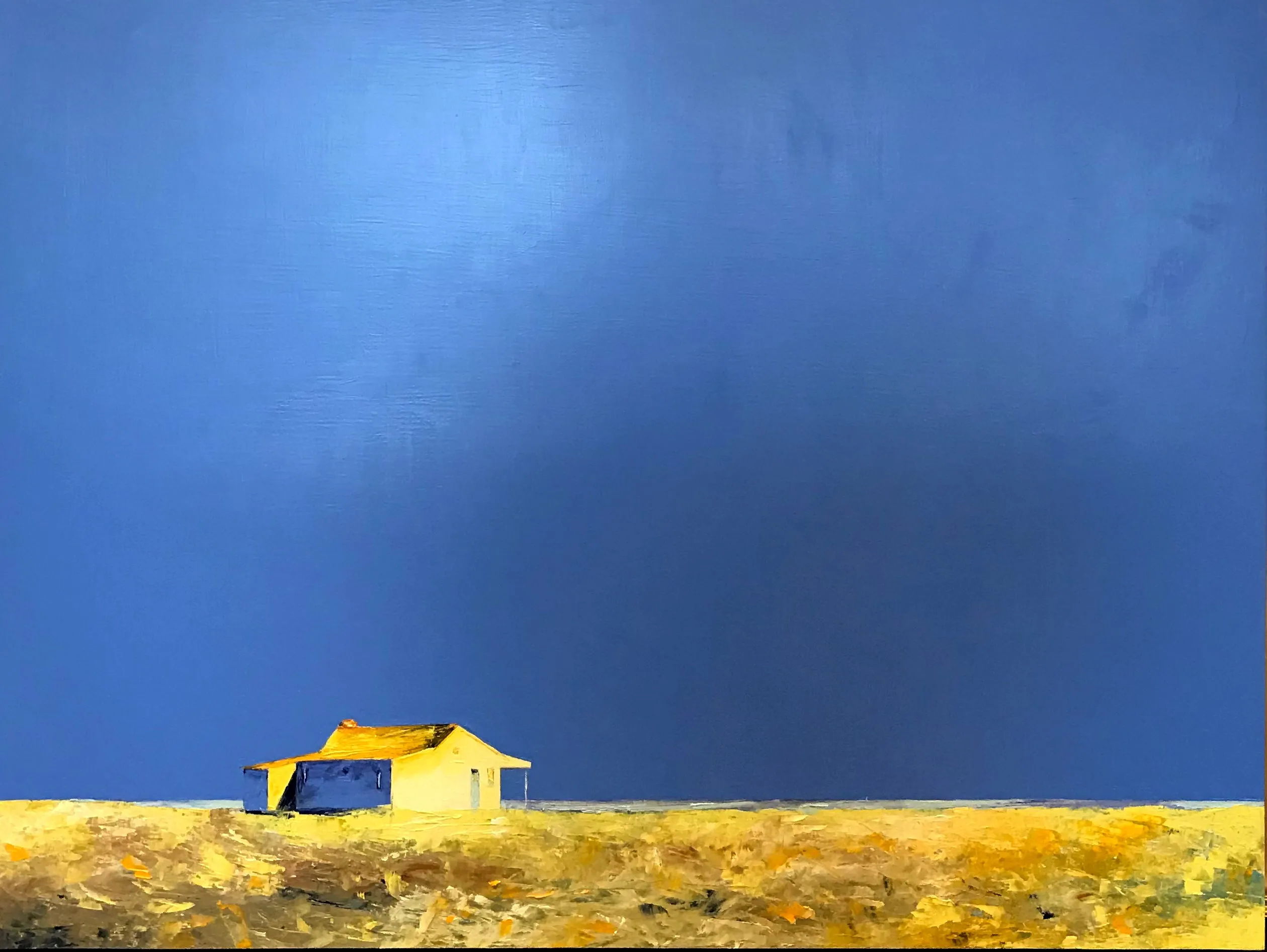 "Ocean View II" by Janis Sanders - Contemporary Coastal Landscape Painting