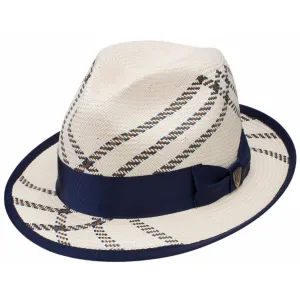 Rialto Shantung Straw Fedora by Dobbs