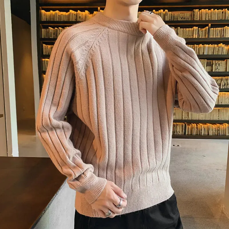 Round Neck Sweater Trendy Thick Sweater