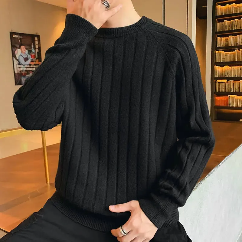 Round Neck Sweater Trendy Thick Sweater