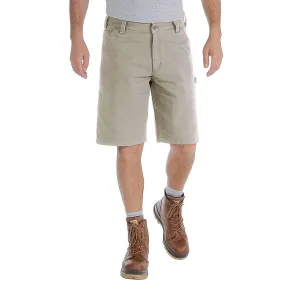 RUGGED FLEX™ RELAXED FIT CANVAS UTILITY WORK SHORT - TAN