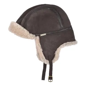 Sheepskin Aviator Hat - Natural