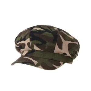 Summer Newsboy Hat Camouflage Military Pattern Beret Cap Bakerboy Visor Hat TR3941