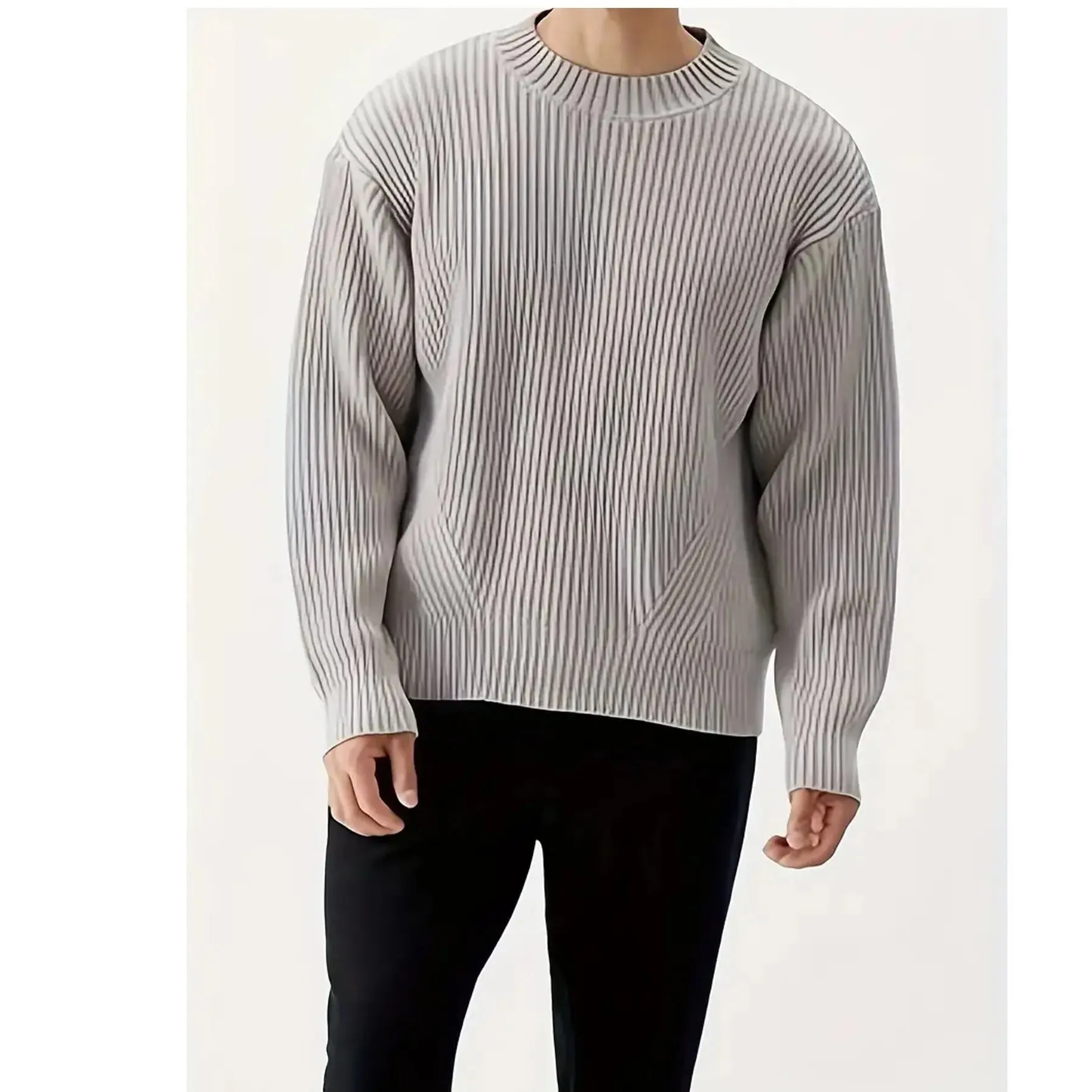 Sweater Men's Loose And Lazy Style All-matching Pullover Thickened Sweater