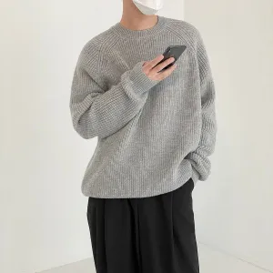 Sweater Men's Loose And Lazy Style All-matching Pullover Thickened Sweater