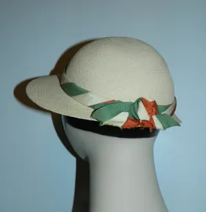 vintage 1940s ladies Panama hat Gage Brothers Chicago NY millinery